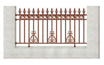 护栏 - WL-18916护栏（鹅冠红+红铜）