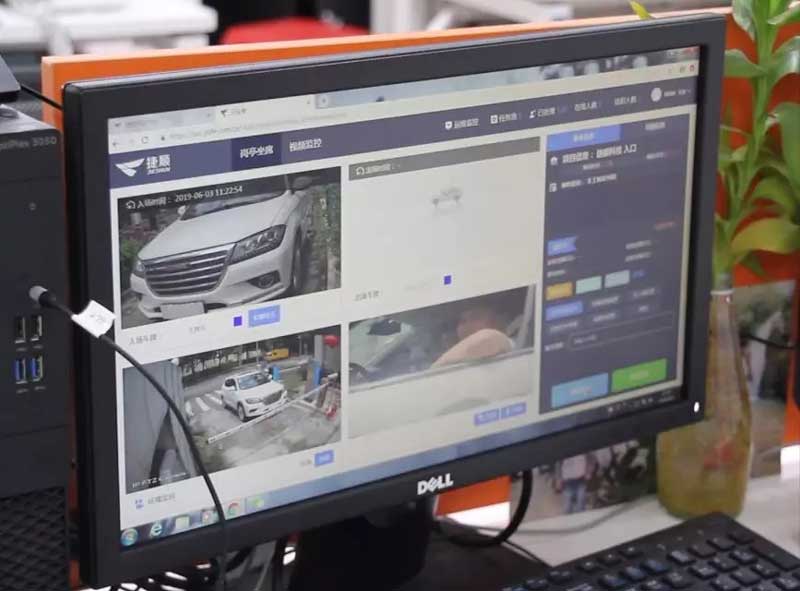 一辆无牌车通过云坐席登记 开闸进场