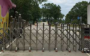 湖南常德伸缩门案例 - 中出网-智能出入口与停车充电门户