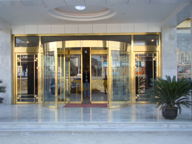 不锈钢304拉丝两翼旋转门