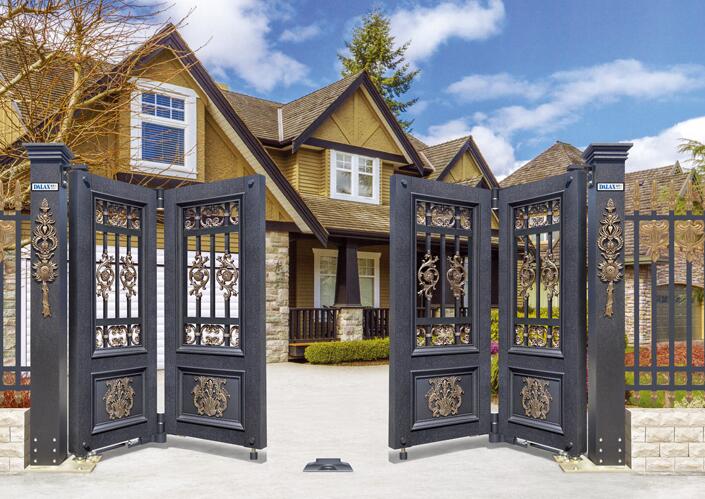 智能悬浮折叠门719C（黑蟒纹）