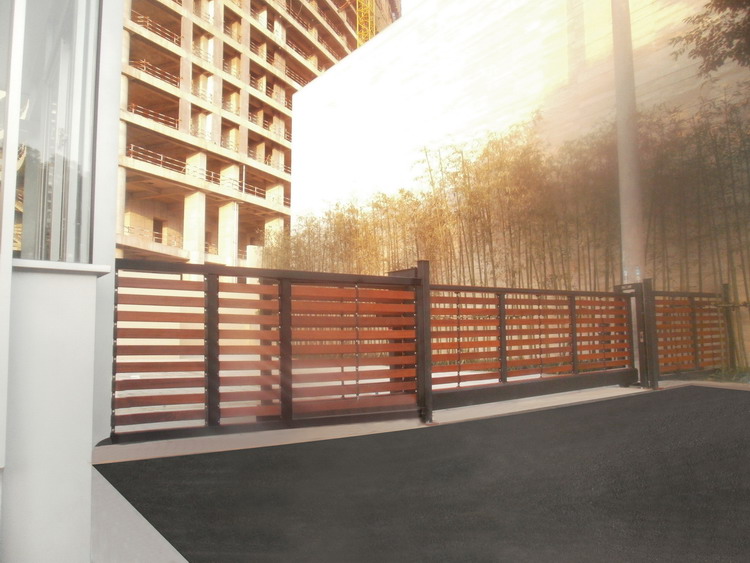 浙江中成喜悦广场智能无轨悬浮门工程案例 - 中出网-智能出入口与停车充电门户