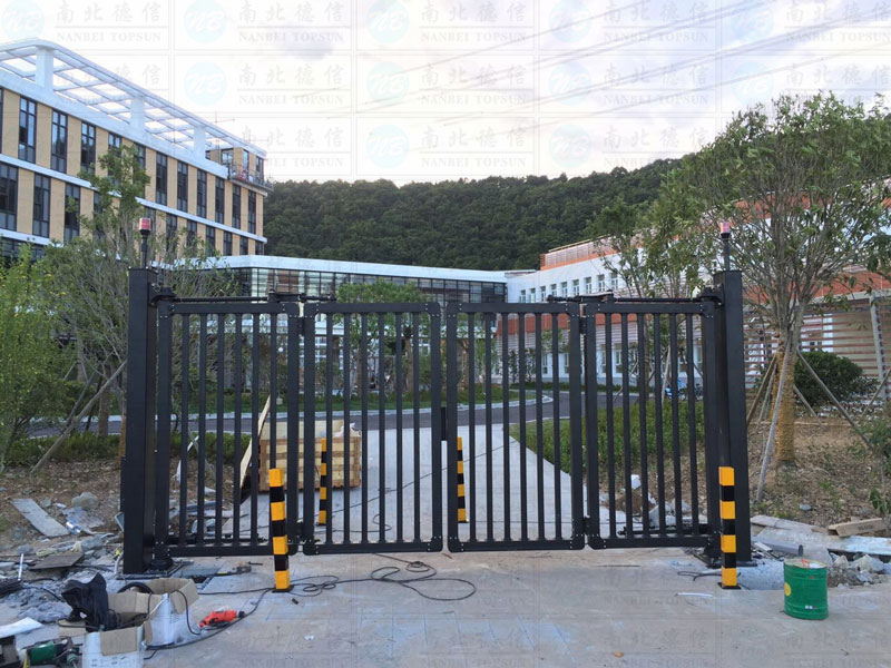 台州二电厂智能安全伸缩平移门工程案例 - 中出网-智能出入口与停车充电门户