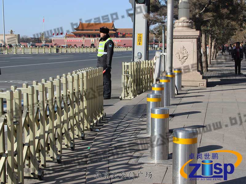 北京天安门广场升降柱案例 - 中出网-智能出入口门户