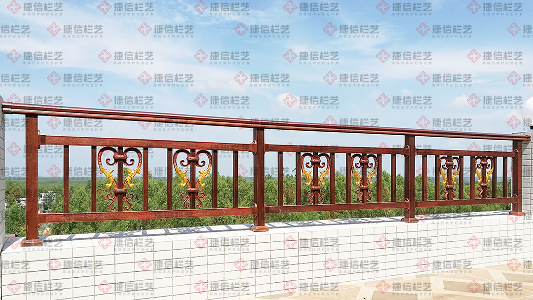 铝艺护栏 - 铝艺阳台护栏福T花