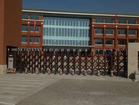 鸣谢保定市阜平学校应用保定出安智能电动伸缩门