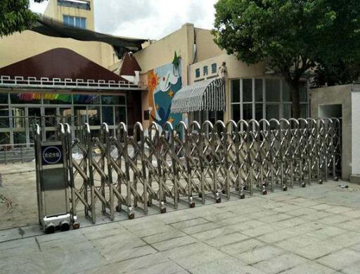 保定出安智能电动伸缩门为哈罗城项目提供保驾护航