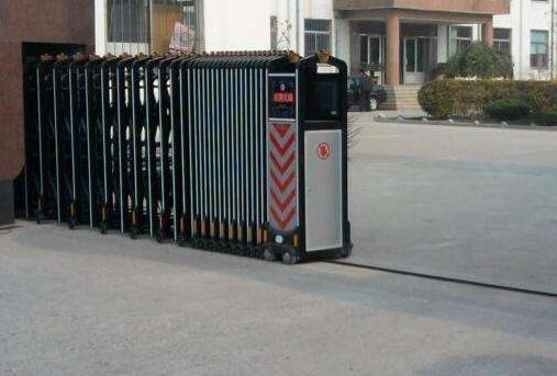 保定出安智能为保定市广维电气有限公司添上电动伸缩门