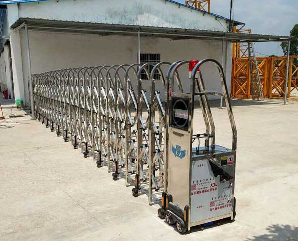 喜迎扬州出安智能电动伸缩门进驻扬州泰达环保有限公司