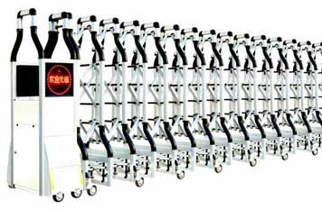 临沂出安智能伸缩门彰显点缀天元建设集团有限公司形象  