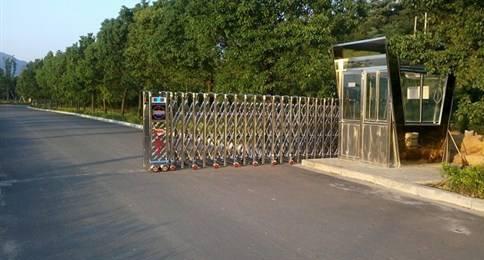 台州出安智能伸缩门成功落地台州市环美环保工程技术有限公司