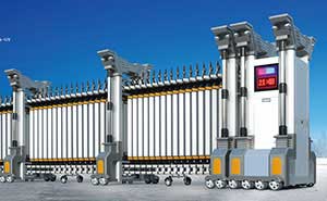 喜迎雅居乐新乐府选用镇江出安智能电动伸缩门