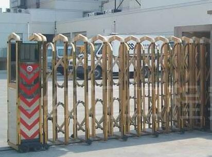 金华出安智能为金华市顺博影像器材有限公司添上伸缩门