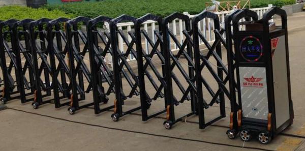 金华出安智能电动伸缩门在金华艺术学校大门口安装成功工程案例