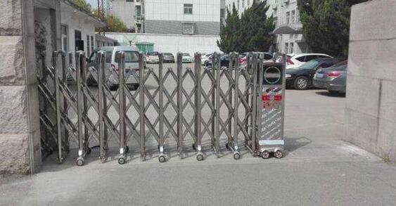 邯郸出安智能为邯郸中材建设有限责任公司提供电动伸缩门工程