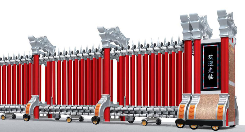 贵阳出安智能伸缩门进驻铂悦府工程