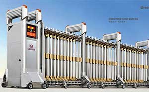 鸣谢聊城文轩中学应用聊城出安智能伸缩门 