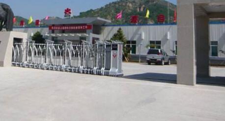 张家口出安智能伸缩门为圣大（张家口）药业有限公司带来便利