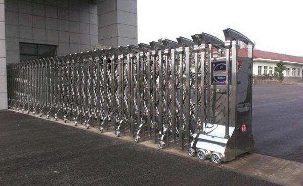 秦皇岛海关学校成功安装秦皇岛出安智能伸缩门