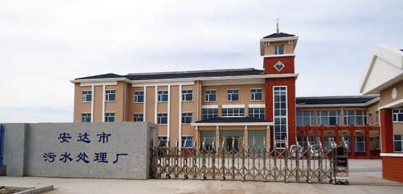 秦皇岛出安智能电动伸缩门成功落地安达市污水处理厂