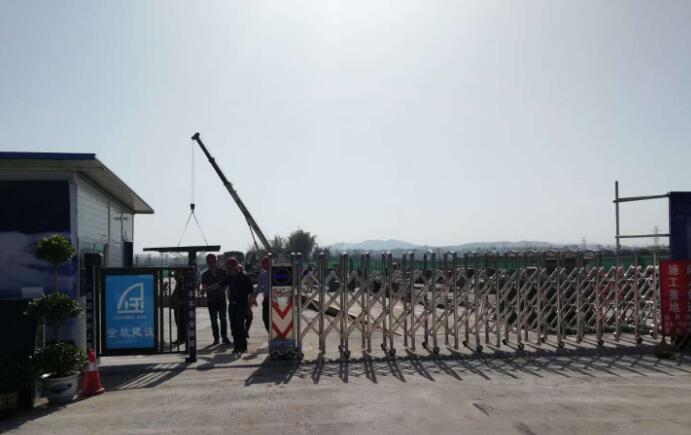 喜迎广安出安智能电动伸缩门进驻广安岳池仁安康城