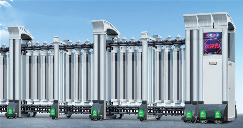 庆贺景成新城选用普洱出安智能伸缩门