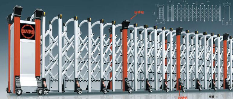 拉萨出安智能伸缩门在中太•城市广场的工程验收