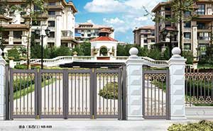 拉萨出安智能别墅铝艺大门入选中鹰黑森林项目  