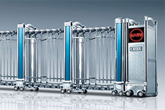 热烈祝贺中卫出安智能电动伸缩门进驻巨宁金沙国际