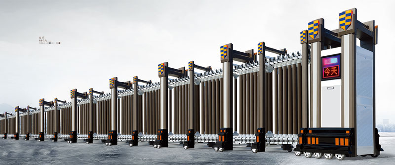 丽江出安智能伸缩门进驻和业柏桦工程