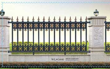 围墙护栏 - KSWL-7008别墅铝艺庭院围栏