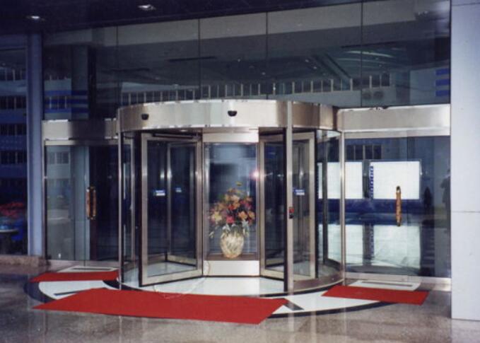 三翼水晶手动旋转门