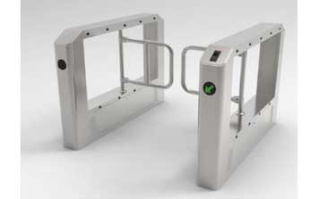 智能圆角摆闸指纹版