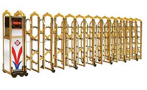 格林生活坊伸缩门案例 - 中出网-智能出入口与停车充电门户