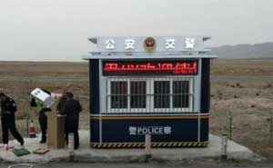 青海省交警大队在恒立威采购的交通安全劝导站安装完毕正式投入使用