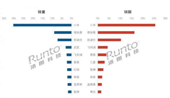 2020年中国智能锁线上品牌格局