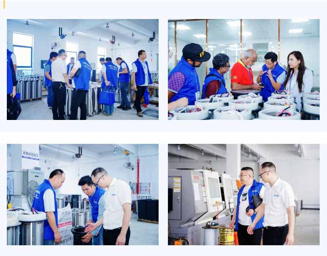 全体工程商、集成商们参观高垒智能新总部