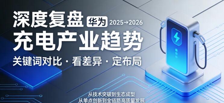 深度复盘|  华为2025→2026 充电关键词对比：看差异，定布局！