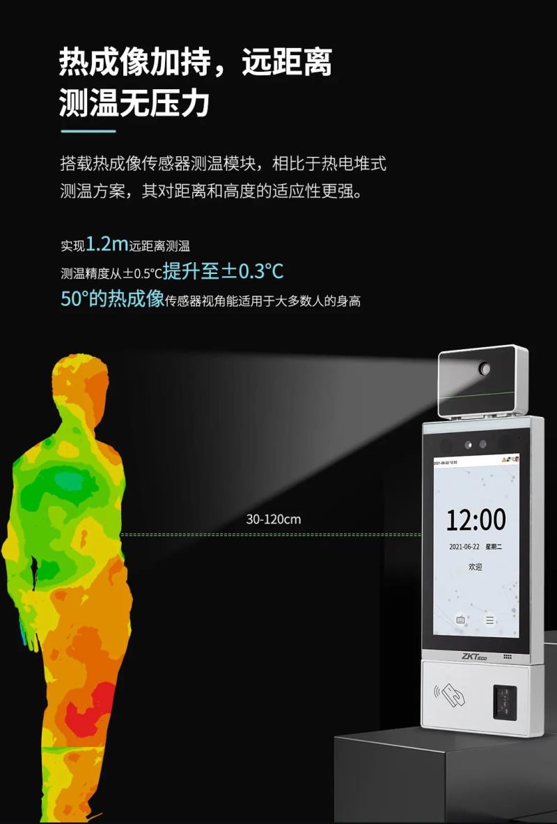 非接触感知体验！测温通行快人一步
