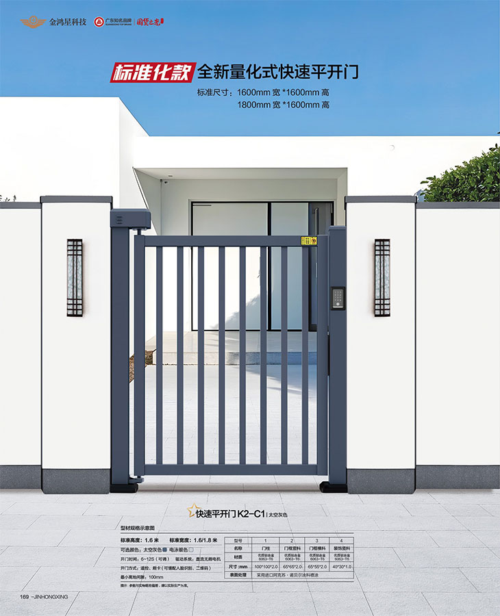 快速平开门K2-C1