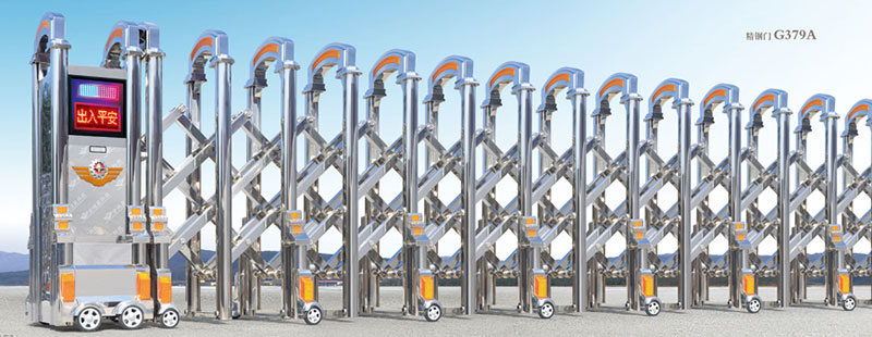 精钢门G379A不锈钢伸缩门