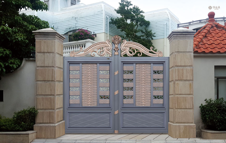 卢浮幻影-骑士LQS17222铝艺大门