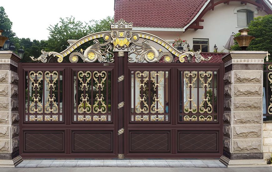 卢浮魅影-皇家-LHJ17125铝艺大门