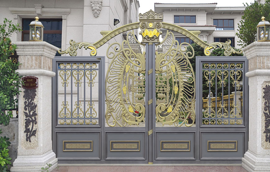 卢浮魅影-皇族-LHZ17113铝艺大门