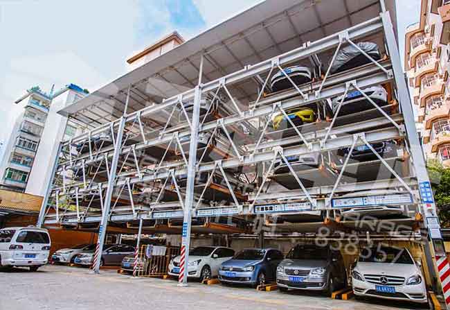 广州天龙酒店立体车库案例 - 中出网-智能出入口与停车充电门户