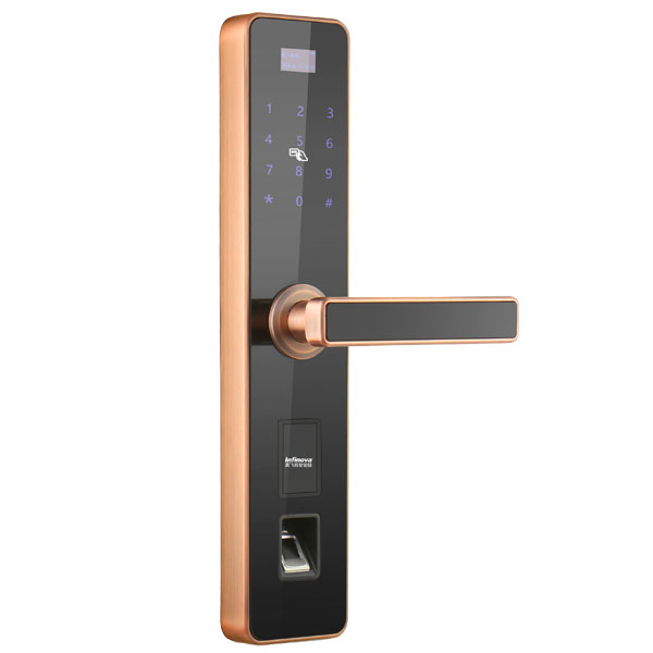 A2直板指纹密码防盗智能锁