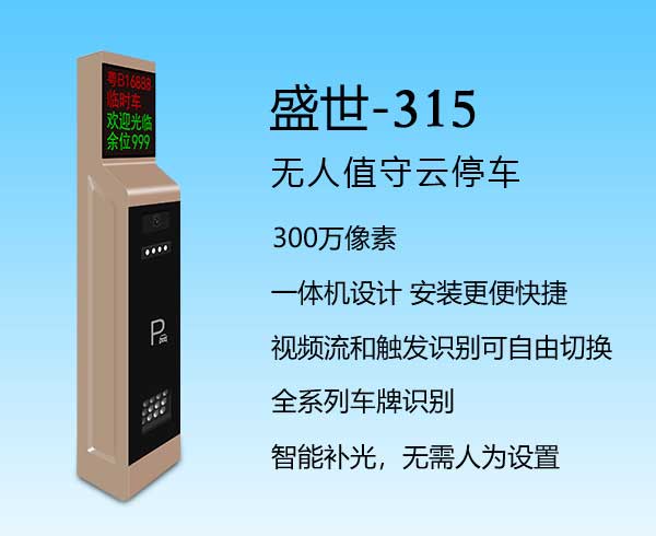 盛世-315车牌识别系统