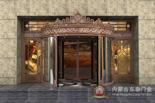 两翼自动旋转门