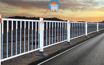 护栏 - 公路护栏-A（带太阳能警示灯）