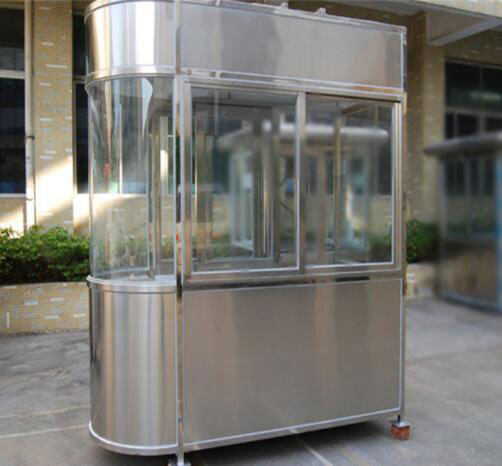 椭圆不锈钢小区出入口治安亭